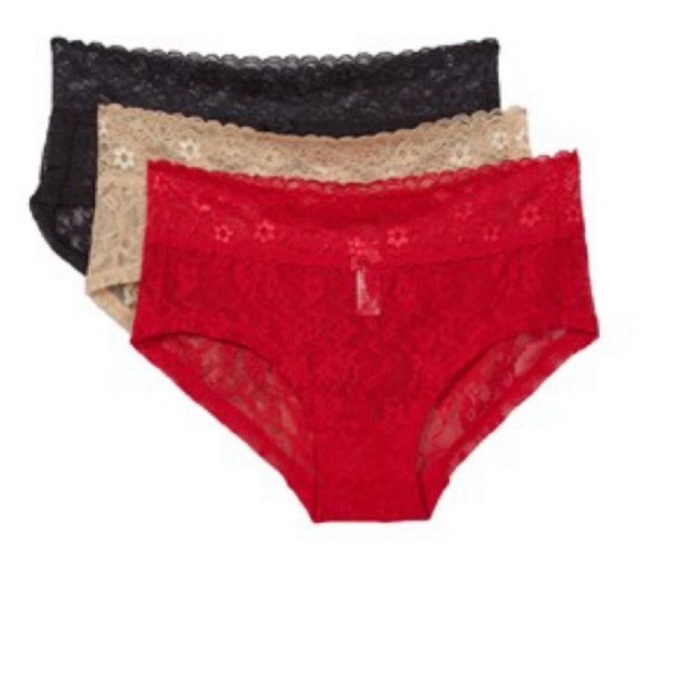 NEW 3 DKNY Signature Lace Brief - Quantity: 3